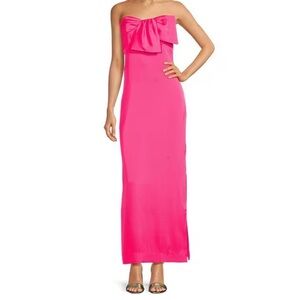 Lilly Pulitzer Carlynn Satin Maxi Bow Dress